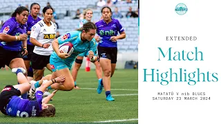 Blues Women vs  Matatū: EXTENDED Match Highlights