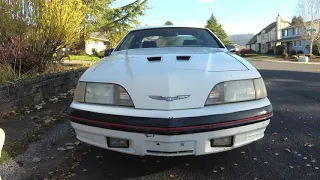 Plays With Cars review of the 1987-88 Ford Thunderbird Turbo Coupe