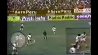 La marcación de Reyna a Maradona (Perú 1 - Argentina 0) 1985