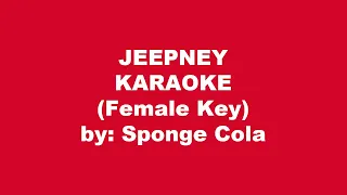 Sponge Cola Jeepney Karaoke Female Key