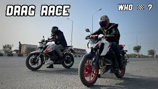 Tvs Apache 165 RP Vs Apache rtr 200 4v Drag Race 🏁🔥 ~ Winner सस्ता भी मज़बूत भी !