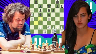 Upsetting chess game | Magnus Carlsen vs Alexandra Botez 11