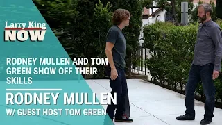 Rodney Mullen And Tom Green Show Off Their Skateboarding Skills