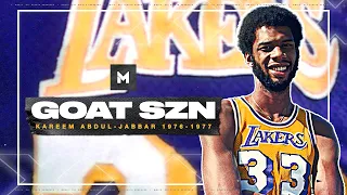 Behold The GREATNESS Of Kareem Abdul-Jabbar! 🐐 1976-77 Highlights | GOAT SZN