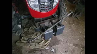 самодельная рулевая тяга для китайского мини трактора/hand-made Tie Rod