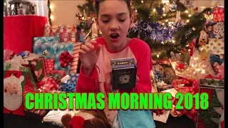 Opening Presents Christmas Morning 2018