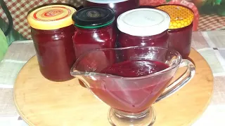 Georgian tkemali sauce from red plums