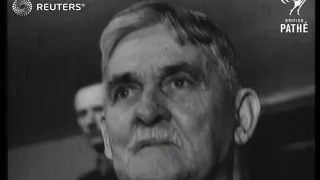 Bruno Hauptmann stands trial for Lindberg kidnapping (1935)