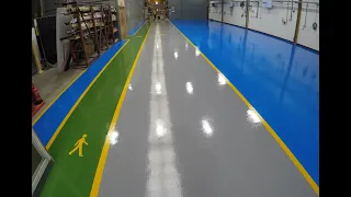 Epoxy resin floor coating, Manchester installation of a slip resistant resin workshop flooring