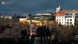 Ein Münchner S-Bahnzug am unscheinbaren stillgelegten S-Bahnhof München IGA-Park