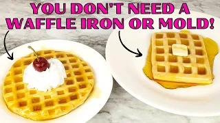 FAKE BAKE WAFFLES WITH FAKE SYRUP - Breakfast Faux Food Tutorial