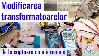 Modificarea transformatoarelor de la cuptoare cu microunde