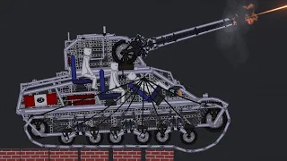 Tower Tank Battle M4-Sherman vs M4-Sherman in People Playground