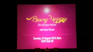 Being Happy no matter what Part-1 by BK Shivani in Singapore