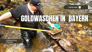 Goldwaschen in Deutschland in Bayern - Der Goldspot hat noch Gold