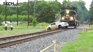 TOP Dangerous Trains Crashing Compilation | Crazy Car Crossing Railroad 2021 | Worst Train Hit Truck