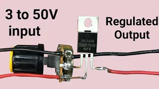 Mosfet powerful voltage regulator | IRFZ44 mosfet