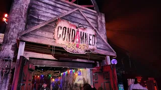 Six Flags Magic Mountain Scream Break. Condemned House Party full walk through pov