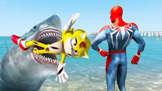 HOMEM ARANHA TROLOU O SONIC DO PREDIO no GTA 5