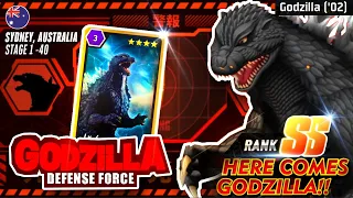 【ゴジラディフェンスフォース】 GODZILLA DEFENCE FORCE 4★ GODZILLA ゴジラ 2002 UNLOCKED STAGE 01 – 40 SYDNEY AUSTRALIA