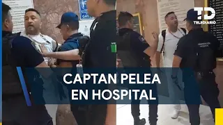 Captan presunta agresión de policías federales contra enfermero en clínica del IMSS