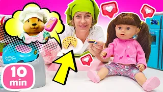 Puppen Videos für Kinder mit Nicole und Baby Born Kompilation -  3 Folgen am Stück.