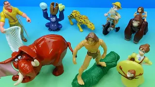 1999 WALT DISNEY'S TARZAN set of 8 McDONALD'S HAPPY MEAL MOVIE COLLECTIBLES VIDEO REVIEW