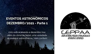 EVENTOS ASTRONÔMICOS DE DEZEMBRO/2021 | PARTE 1