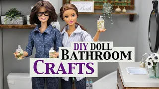 DIY- How to make: Doll Bathroom Crafts - Barbie Crafts for the Dollhouse - Miniature Soaps and More!