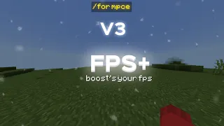 FPS+ V3 A Fps Boost Texture Pack For MCPE 1.19+ | Darkxx