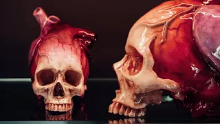 Painting The Tell-Tale Heart Skull