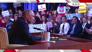 Главные новости - Большая пресс-конференция Владимира Путина