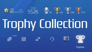 My PSN Trophy Collection. 94 Platinums, Level 28.