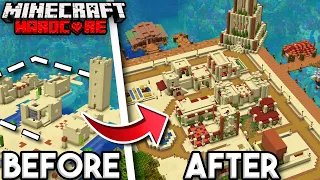 I Transformed a DESERT VILLAGE in Hardcore Minecraft