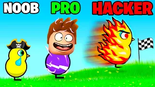 NOOB vs PRO vs HACKER In DUCK LIFE With CHOP And FROSTY