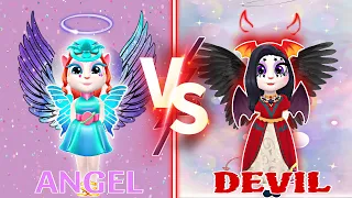 My Talking Angela’m 2 || Angel Angela 👼 Vs Devil Angela 👿 In Angela 2 || cosplay