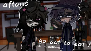 aftons go out to eat ! || FNAF GACHA