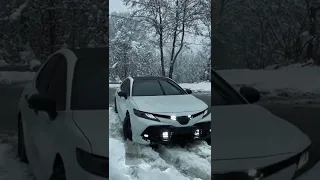 😈TOYOTA CAMRY In Snow#shorts#viral#snow#viral #instagram#toyota🤍#camry👌#luxury#attitude#statusvideo😍