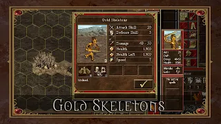 Legendary Golden Skeleton with 1500HP + dwelling - Third Upgrades mod - Wake of Gods