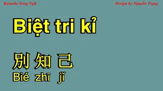 Karaoke - Biệt tri kỉ - 別知己 - Lời việt: Thiên tú (E Min)