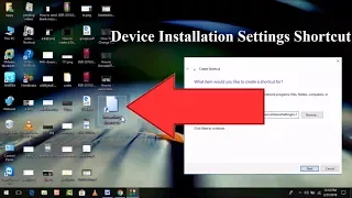 How to Create a Device Installation Settings Shortcut on Windows 10