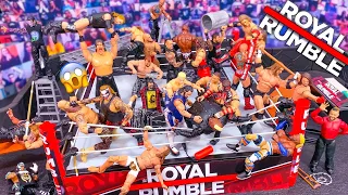 Royal Rumble WWE Action Figure Match! Hardcore Championship!