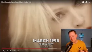 MOST POPULAR SONG EACH MONTH OF THE 1990s - REACTION