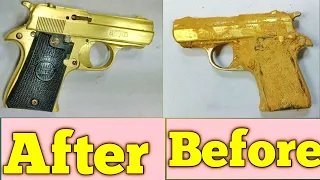 22 Bore Mini Pistol Restoration before after Gun Restoration