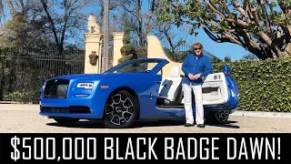 My new $500,000 Black Badge Rolls Royce Dawn!