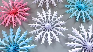 ❄️ СНЕЖИНКА ИЗ БУМАГИ ❄️ 3D PAPER SNOWFLAKE ❄️