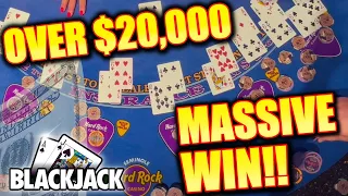 STARTING 2023 off RIGHT!! BIGGEST BLACKJACK TABLE WIN!! MASSIVE $20,000.00+ Double/Split MADNESS