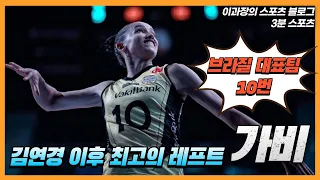 브라질 여자배구 국가대표,  가비 기마랑이스( Gabi, Gabriela Braga Guimarães) - 김연경 이후 최고의 레프트