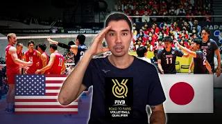 Reacting to USA vs. Japan Volleyball 2023 FIVB Olympic Qualifier