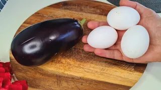 If you have one eggplant and eggs, make this eggplant recipe! easy breakfast recipes